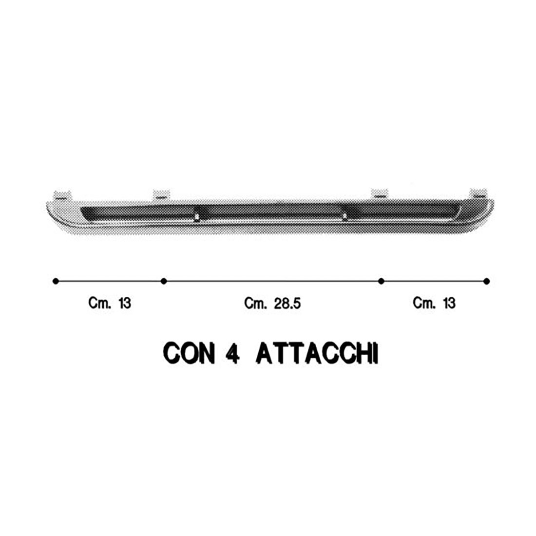 MANIGLIA FORNO X SOVRANA CM. 58 MARRONE - M5483 - immagine 1